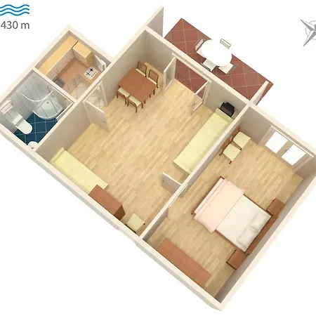 Apartment With A Parking Space Vantacici, Krk - 5313